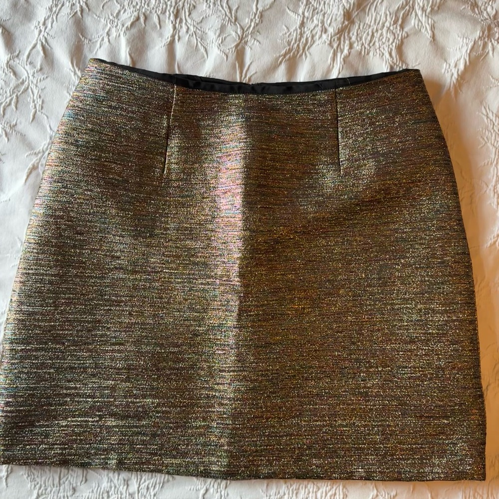 Anthropologie Hutch Shimmer Skirt